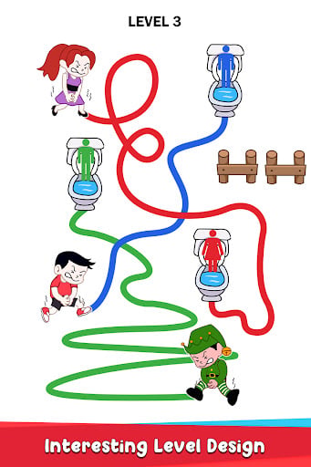 Toilet Rush Race: Draw Puzzle